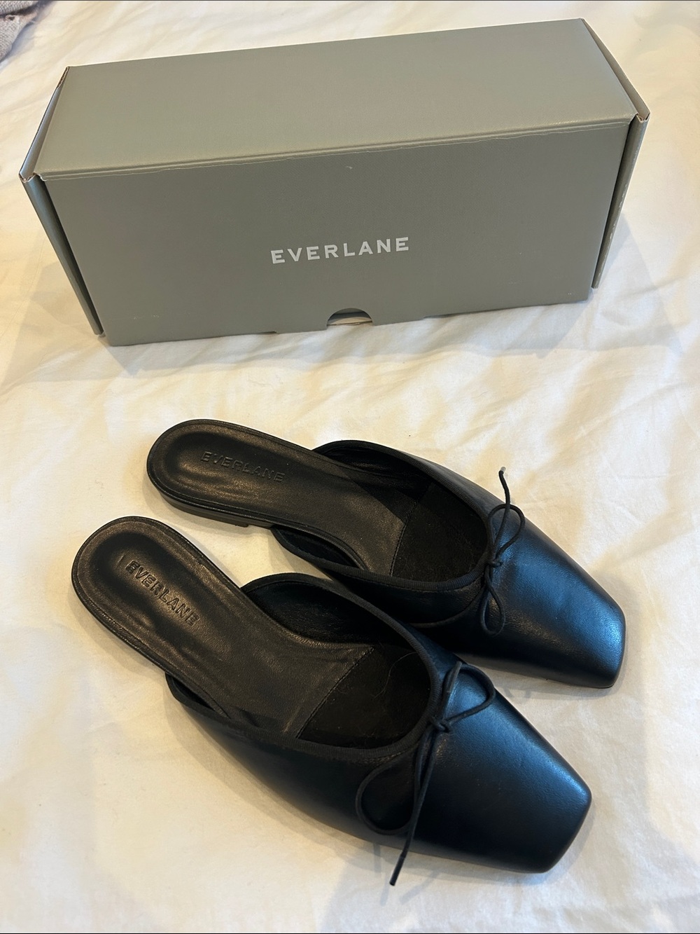 Everlane The Ballet Mule Black Mules